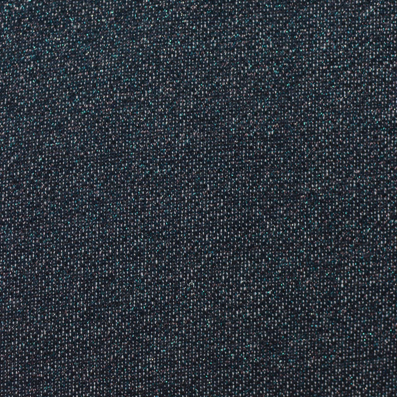 Dark Blue Marl French Terry, Cotton-Metallic, 257 gsm