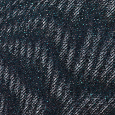 Dark Blue Marl French Terry, Cotton-Metallic, 257 gsm