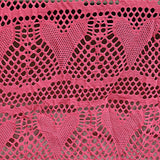 Pink Heart Jacquard, Polyester — texture