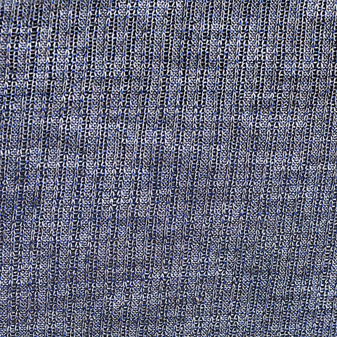 Blue Marl Rib Knit, Viscose-Poly