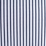 Navy Vertical-Stripe Jersey Knit, Poly-Viscose