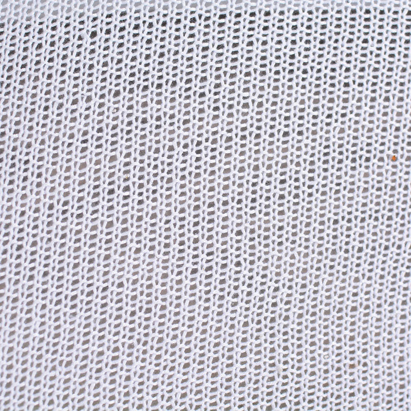 100% Polyester Chunky Knit Fabric, 258 gsm, 148 cm — White