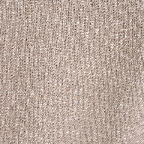 Light Beige Marl French Terry, Poly-Cotton, 255 gsm