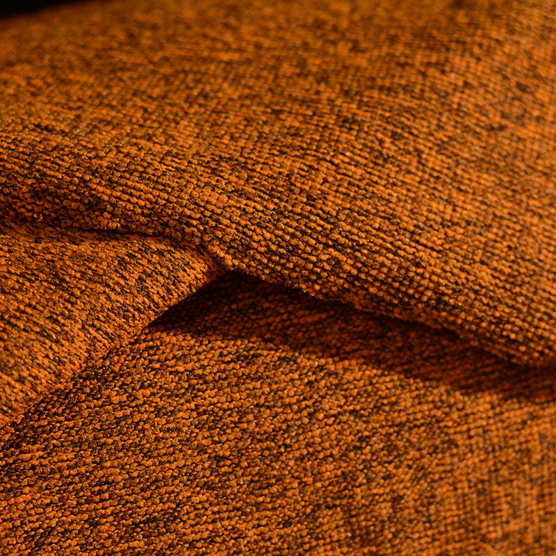 Orange Marl French Terry, Polyester, 383 gsm