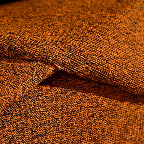 Orange Marl French Terry, Polyester, 383 gsm