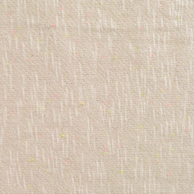 Light Beige Marl French Terry, Poly-Cotton, 302 gsm