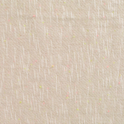 Light Beige Marl French Terry, Poly-Cotton, 302 gsm