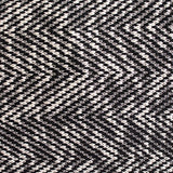 Black Chevron Chunky Knit, Cotton-Poly — texture