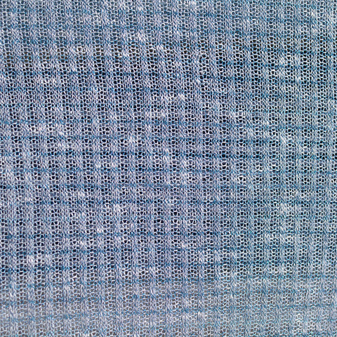 Blue Marl Chunky Knit, Poly-Metallic