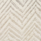 Cream Chevron Chunky Knit, Poly-Nylon — texture