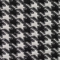 Black Houndstooth Chunky Knit, Polyester, 435 gsm