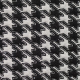 Black Houndstooth Chunky Knit, Polyester