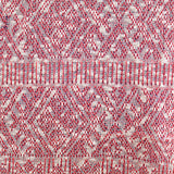 Red Geometric-Diamond Jersey Knit, Poly-Cotton — texture