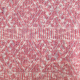 Red Geometric-Diamond Jersey Knit, Poly-Cotton