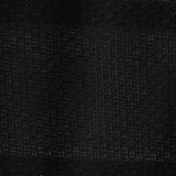 Black Tone-on-Tone Floral Chunky Knit, Cotton-Poly