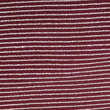 White Horizontal-Stripe Chunky Knit, Poly-Cotton — texture