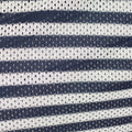 Navy Horizontal-Stripe Knit, Cotton-Poly