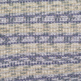 Beige Horizontal-Stripe Rib Knit, Spandex-Acrylic