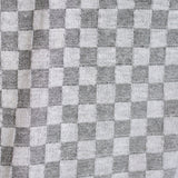 Grey Check Chunky Knit, Polyester