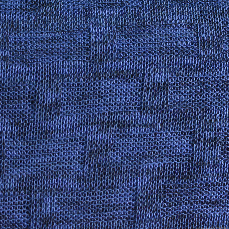 Blue Tone-on-Tone Jacquard, Viscose-Poly
