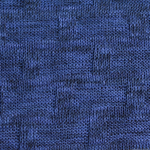 Blue Tone-on-Tone Jacquard, Viscose-Poly