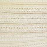 White Horizontal-Stripe Chunky Knit, Acrylic