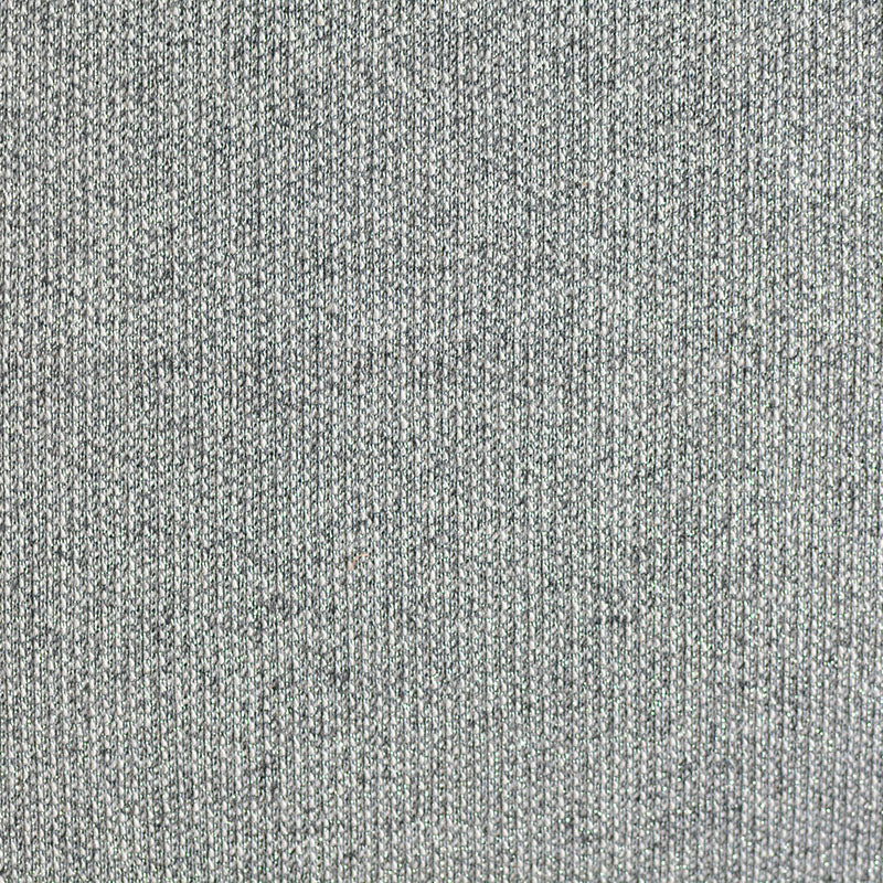 Heather Grey Marl French Terry, Metallic-Cotton
