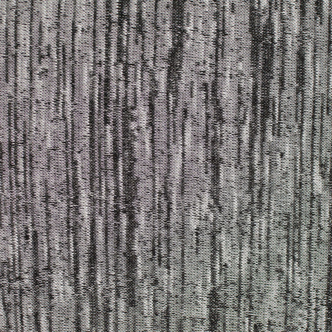 Black Vertical-Stripe Knit, Poly-Viscose