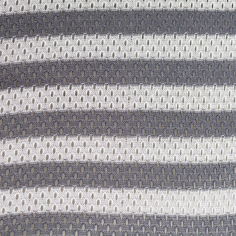 White Stripes Chunky Knit, Cotton-Poly