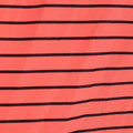 Black Horizontal-Stripe Chunky Knit, Polyester, 211 gsm