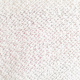 Acrylic Polyester Chunky Knit Fabric, 217 gsm, 180 cm — White — texture