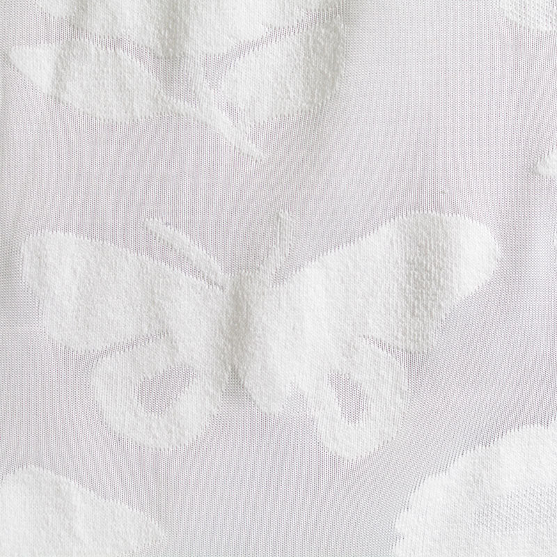 White Butterflies Jacquard, Polyester
