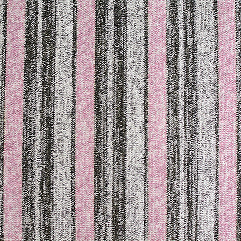 Pink Stripes Jersey Knit, Viscose-Spandex