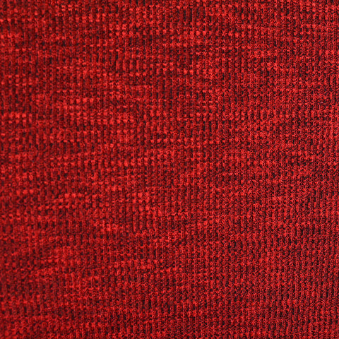 Red Marl Chunky Knit, Poly-Spandex
