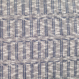 Blue Vertical-Line Interlock Knit, Cotton-Poly