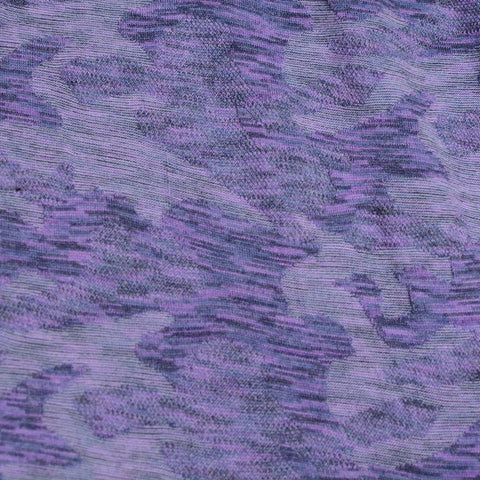 Purple Marled-Camo Knit, Viscose-Poly
