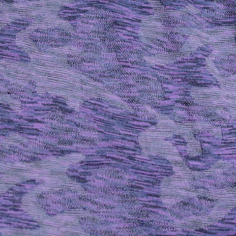Purple Marled-Camo Knit, Viscose-Poly