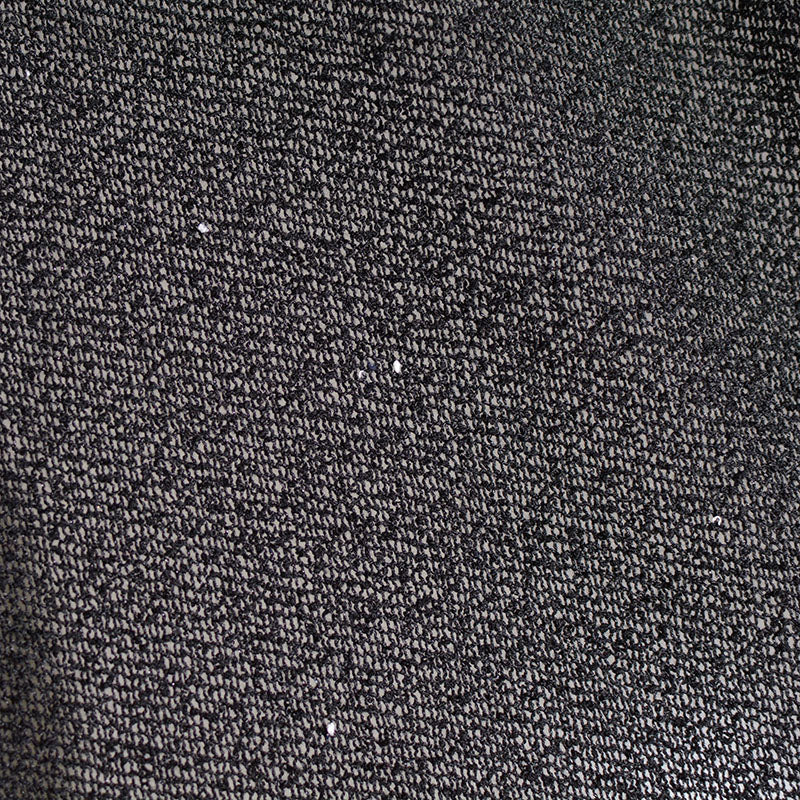 Dark Grey Marl Chunky Knit, Polyester, 262 gsm, 162 cm