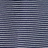 White Horizontal-Stripe Knit, Poly-Cotton — texture