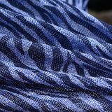 Jacquard Viscose Polyester Chunky Knit Fabric, 308 gsm, 100 cm — Navy — texture