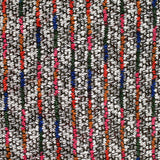 Red Vertical-Stripe Chunky Knit, Viscose-Poly — texture