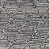 Black Marled-Diamond Chunky Knit, Polyester — texture