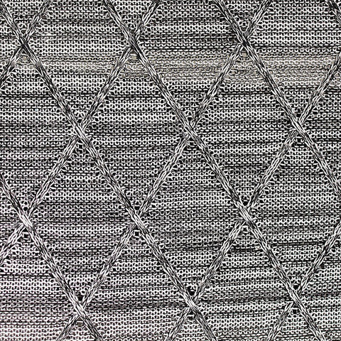 Black Marled-Diamond Chunky Knit, Polyester