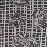 Black Floral Chunky Knit, Poly-Viscose