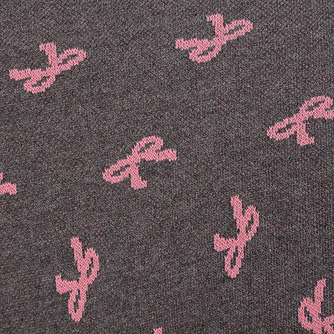 Jacquard Viscose Chunky Knit Fabric, 269 gsm, 170 cm — Purple