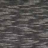 White Horizontal-Stripe Chunky Knit, Poly-Cotton