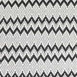 Black Zigzag Chunky Knit, Poly-Cotton — texture