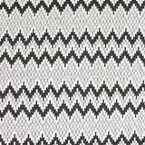 Black Zigzag Chunky Knit, Poly-Cotton