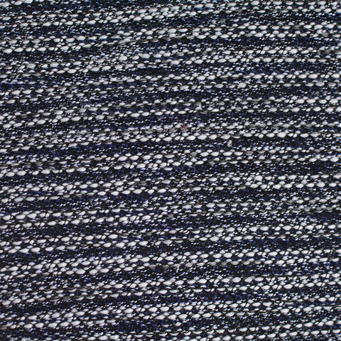 Dark Blue Marl Chunky Knit, Viscose-Poly, 128 gsm