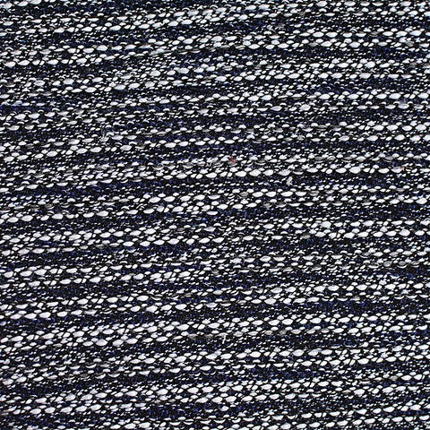 Dark Blue Marl Chunky Knit, Viscose-Poly, 128 gsm